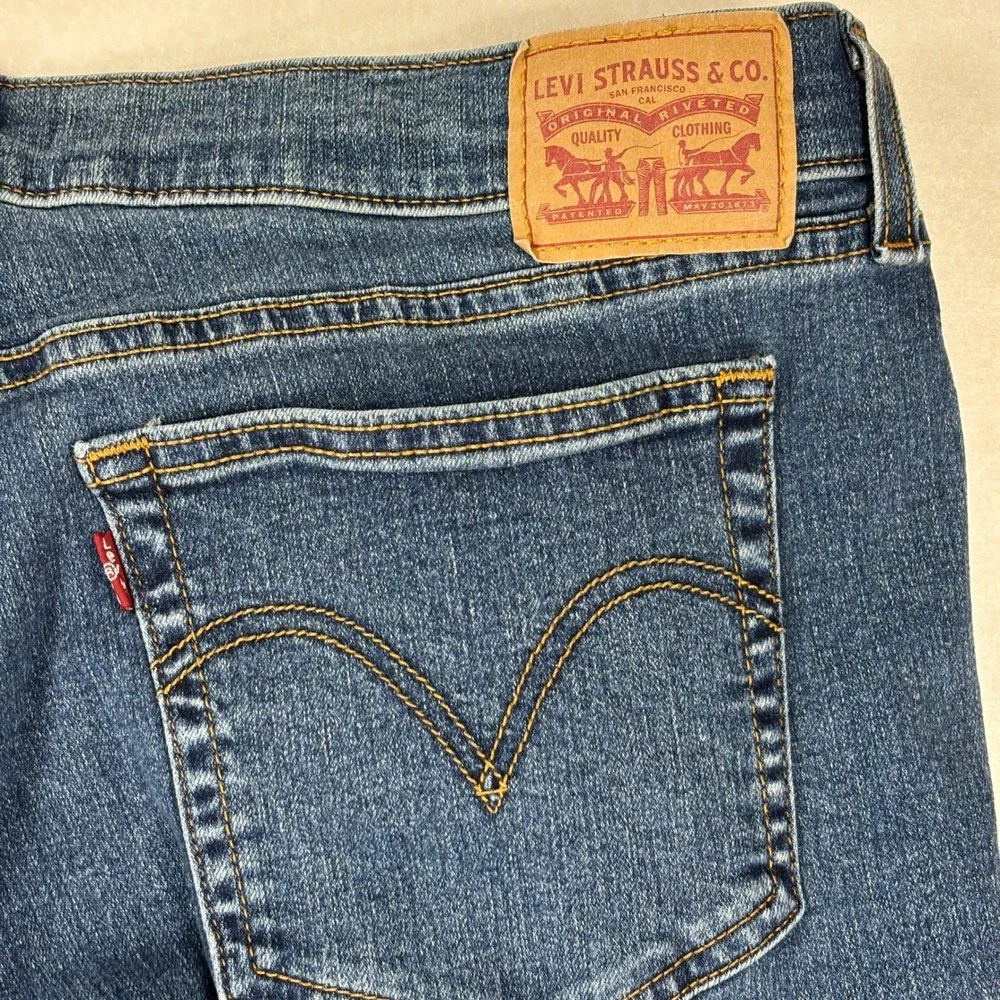 Levis Womens Boyfriend‎ Jeans Mid Rise Size 33 L27